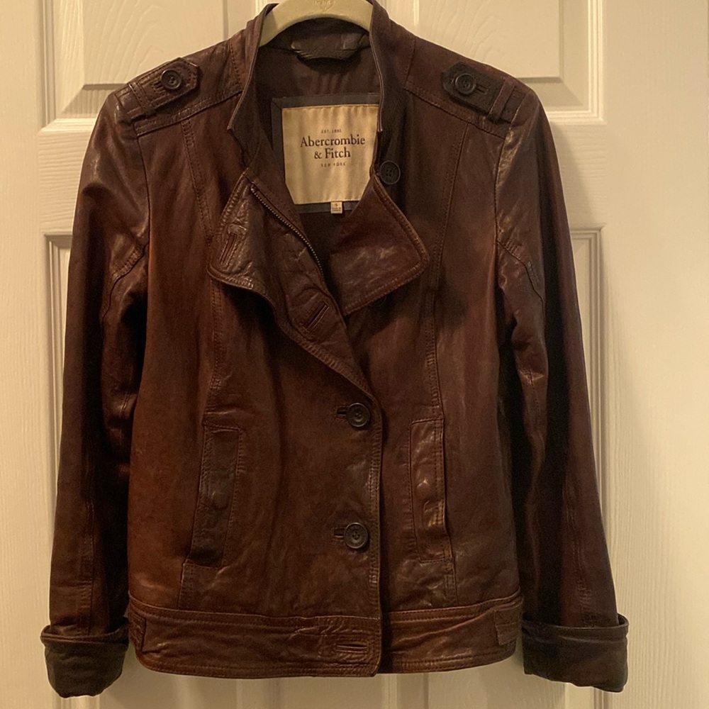 Abercrombie & Fitch Leather Moto Jacket